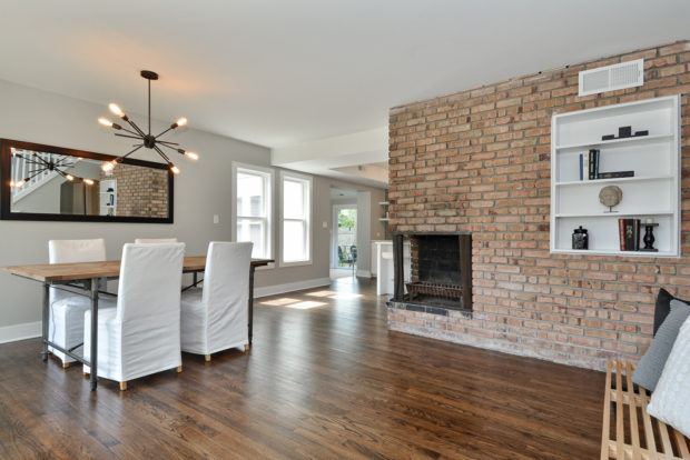 living / dining room by AMA Development Deerfield Illinois