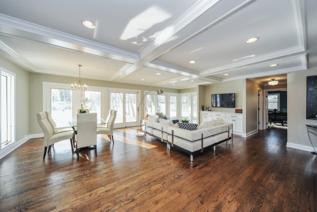 family room by AMA Development Deerfield Illinois