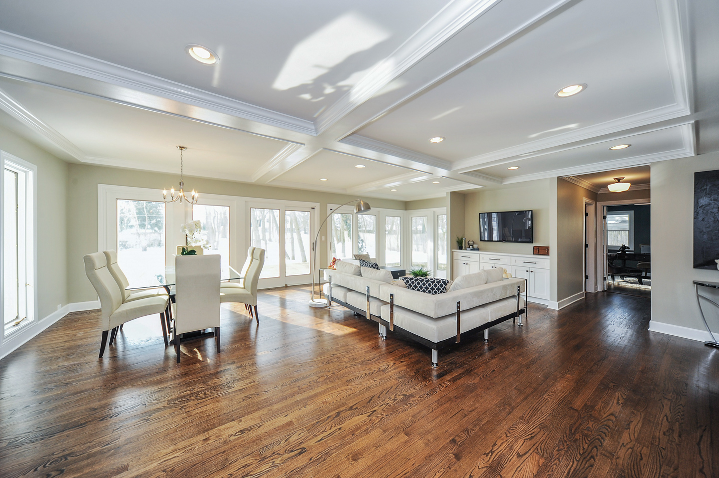 family room by AMA Development Deerfield Illinois