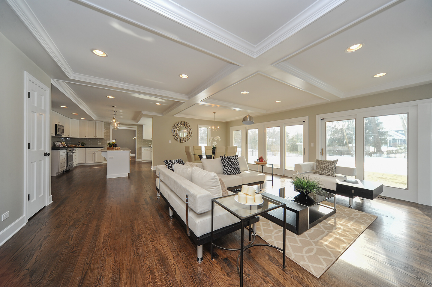 family room by AMA Development Deerfield Illinois