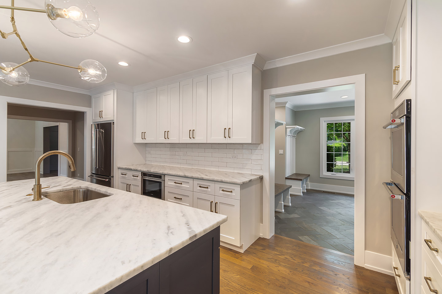 kitchen with mudroom by Samara Development Deerfield Illinois