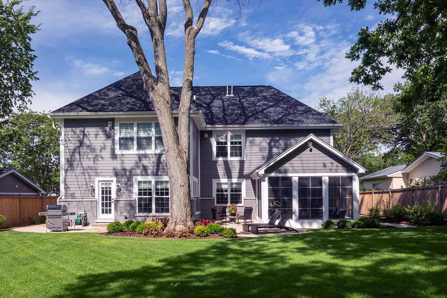 exterior rear second story addition Samara Development Deerfield Illinois